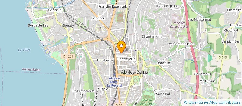 localisation de l'entreprise MADAME ISABELLE REGAIRAZ à AIX-LES-BAINS