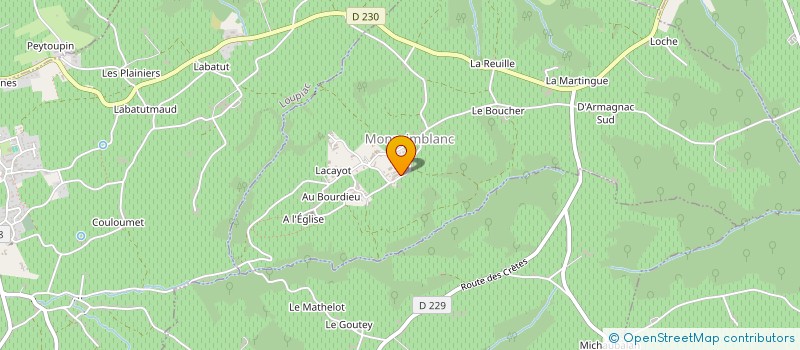 localisation de l'entreprise MADAME ISABELLE REGLAT  MONPRIMBLANC