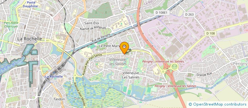 localisation de l'entreprise MADAME ISABELLE REGNIER  LA ROCHELLE