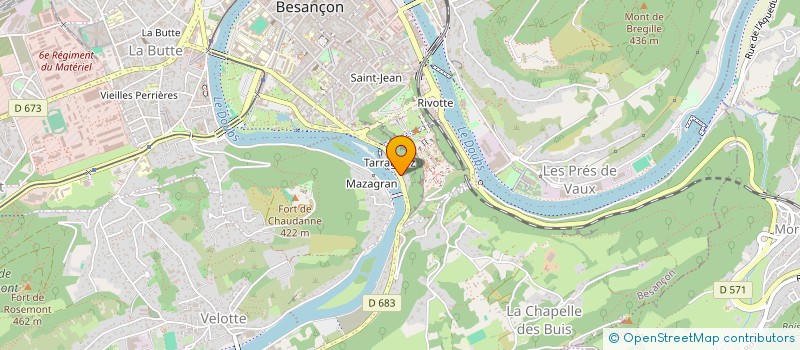 localisation de l'entreprise MADAME ISABELLE REIX à BESANCON