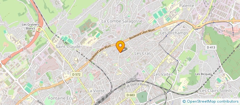 localisation de l'entreprise MADAME ISABELLE RENAUDIN à BESANCON