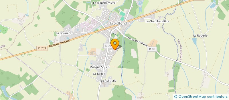 localisation de l'entreprise MADAME ISABELLE RENAUDINEAU à FROIDFOND