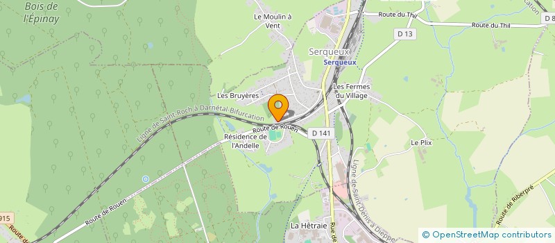 localisation de l'entreprise MADAME ISABELLE RENIER à SERQUEUX
