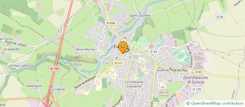 localisation de l'entreprise MADAME ISABELLE RENOUVIN à FALAISE