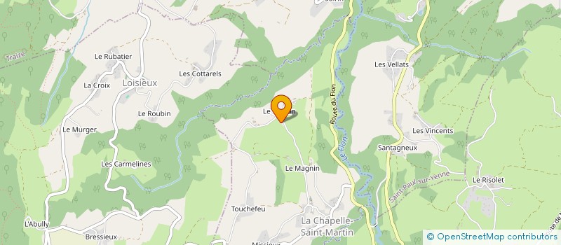 localisation de l'entreprise MADAME ISABELLE REVEL  LA CHAPELLE SAINT MARTIN