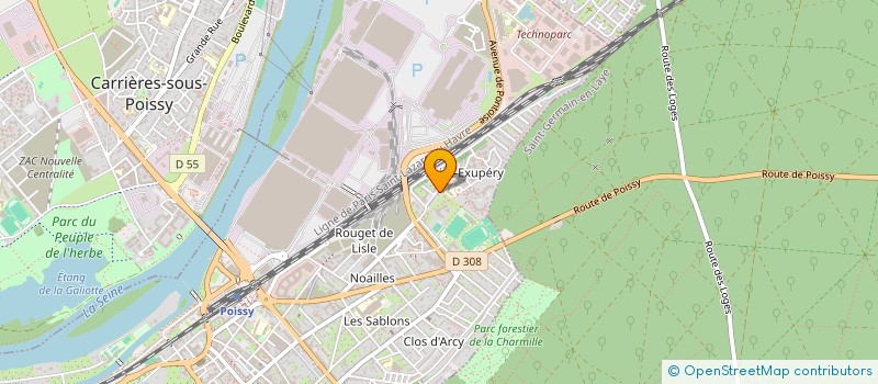 localisation de l'entreprise MADAME ISABELLE REVERT  POISSY