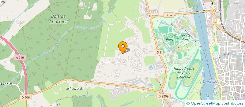 localisation de l'entreprise MADAME ISABELLE RIBEIRO  BELLERIVE-SUR-ALLIER