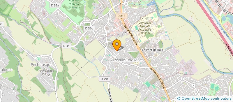 localisation de l'entreprise MADAME ISABELLE RIBOULET  AUZEVILLE-TOLOSANE