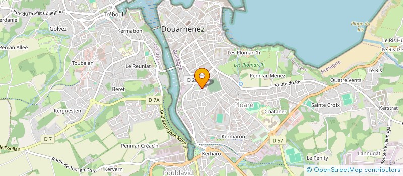localisation de l'entreprise MADAME ISABELLE RICHARD à DOUARNENEZ