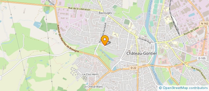 localisation de l'entreprise MADAME ISABELLE RICHARD  CHATEAU-GONTIER-SUR-MAYENNE