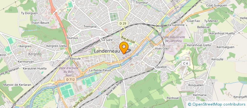 localisation de l'entreprise MADAME ISABELLE RICHARD à LANDERNEAU