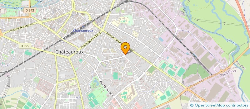 localisation de l'entreprise MADAME ISABELLE RIFFAUD à CHATEAUROUX