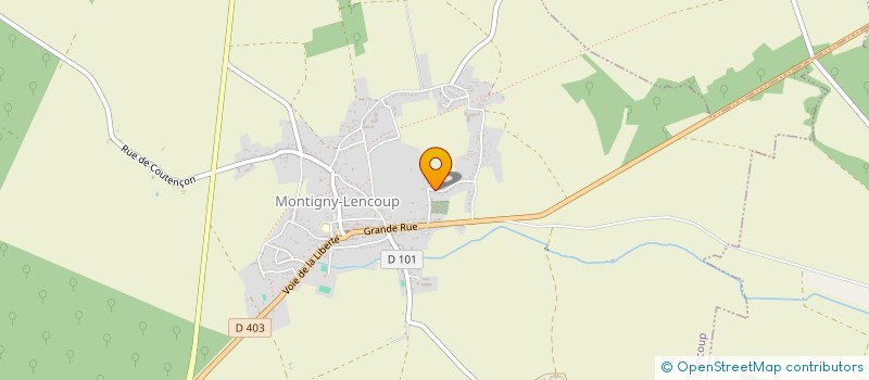 localisation de l'entreprise MADAME ISABELLE RIGAL  MONTIGNY-LENCOUP