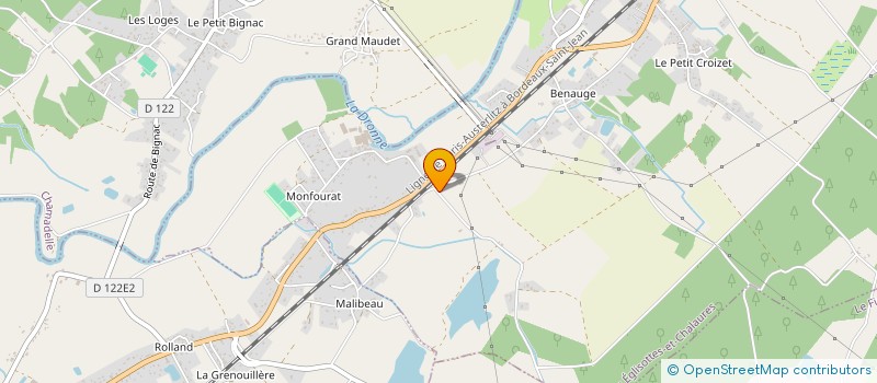 localisation de l'entreprise MADAME ISABELLE RIGAUD  LES EGLISOTTES ET CHALAURES