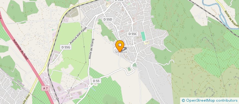 localisation de l'entreprise MADAME ISABELLE RIGAUT à VELAUX