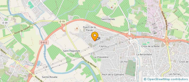 localisation de l'entreprise MADAME ISABELLE RIGONI  BEZIERS