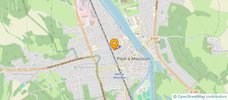 localisation de l'entreprise MADAME ISABELLE RIO  PONT-A-MOUSSON