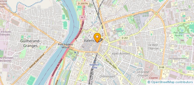 localisation de l'entreprise MADAME ISABELLE RIOUFOL à VALENCE