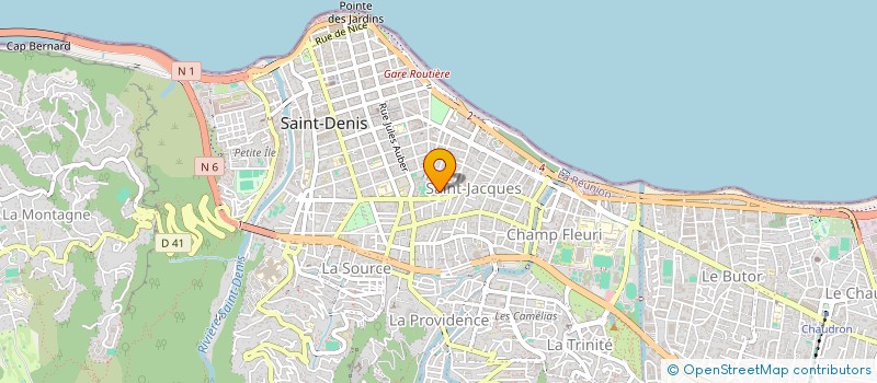 localisation de l'entreprise MADAME ISABELLE RISACHER  SAINT-DENIS