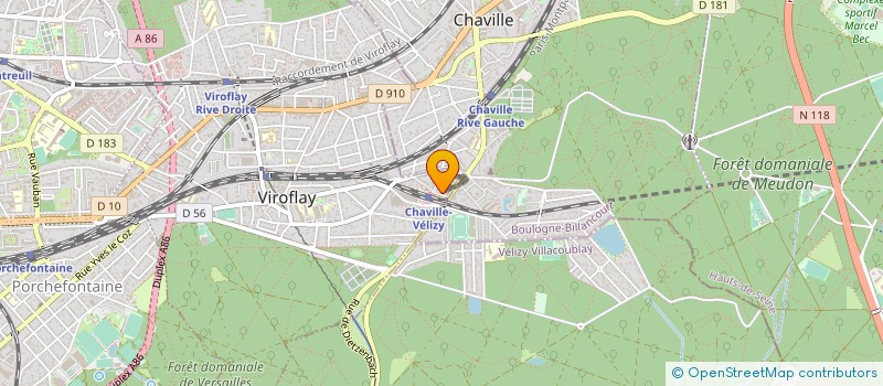 localisation de l'entreprise MADAME ISABELLE RIVIERE  VIROFLAY