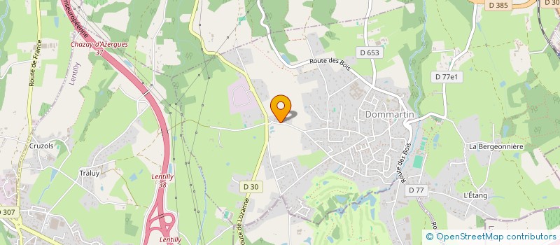 localisation de l'entreprise MADAME ISABELLE RIVIERE  DOMMARTIN