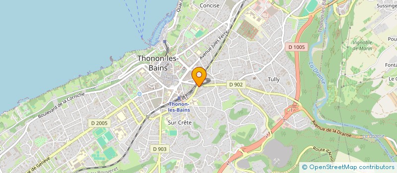 localisation de l'entreprise MADAME ISABELLE RIVIERE à THONON-LES-BAINS