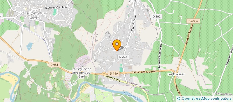 localisation de l'entreprise MADAME ISABELLE RIVIERE à CASTILLON-DU-GARD