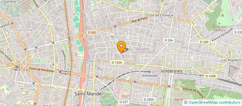 localisation de l'entreprise MADAME ISABELLE RIVOAL  MONTREUIL