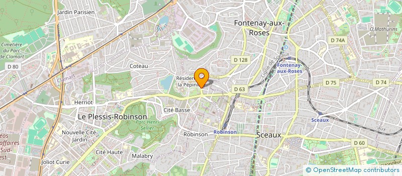 localisation de l'entreprise MADAME ISABELLE ROBERT  LE PLESSIS-ROBINSON