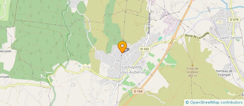 localisation de l'entreprise MADAME ISABELLE ROBERT  AUBENAS