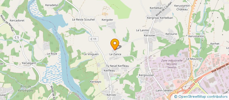 localisation de l'entreprise MADAME ISABELLE ROBIC à CAUDAN