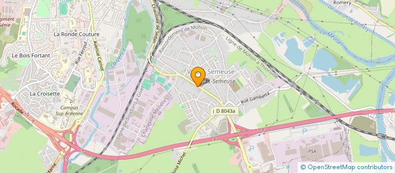 localisation de l'entreprise MADAME ISABELLE ROBINET à VILLERS-SEMEUSE