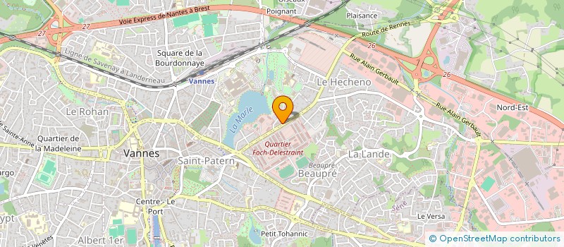 localisation de l'entreprise MADAME ISABELLE ROBY à VANNES