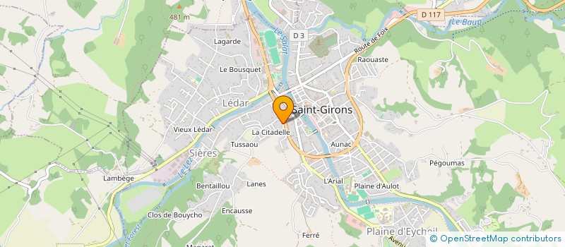 localisation de l'entreprise MADAME ISABELLE ROCAILLEUX à SAINT-GIRONS