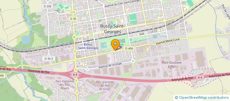 localisation de l'entreprise MADAME ISABELLE RODRIGUES DA SILVA  BUSSY-SAINT-GEORGES