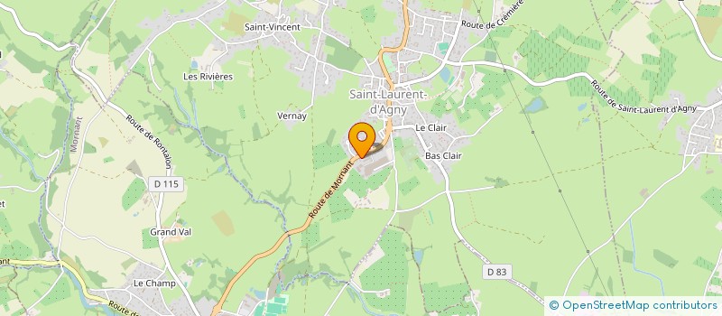 localisation de l'entreprise MADAME ISABELLE RODRIGUEZ  SAINT-LAURENT-D'AGNY