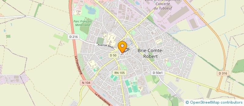 localisation de l'entreprise MADAME ISABELLE ROGER à BRIE-COMTE-ROBERT
