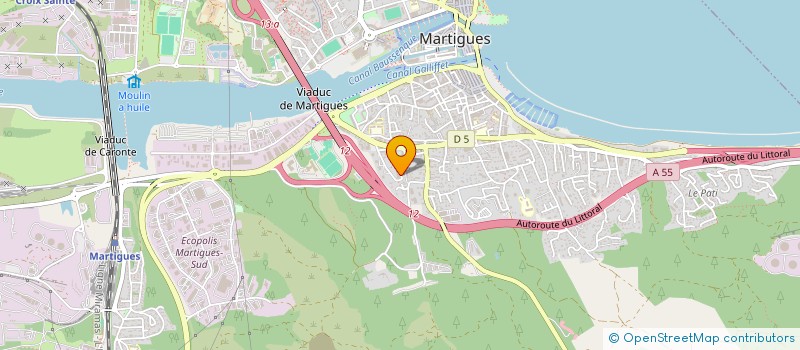 localisation de l'entreprise MADAME ISABELLE ROGER à MARTIGUES
