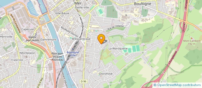 localisation de l'entreprise MADAME ISABELLE ROGEZ à BOULOGNE-SUR-MER