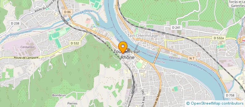localisation de l'entreprise MADAME ISABELLE ROGUET à TOURNON-SUR-RHONE