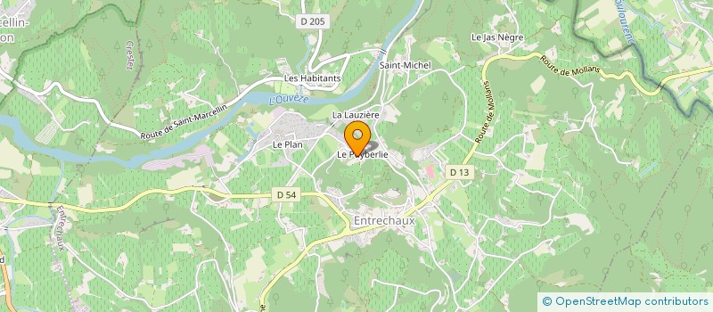 localisation de l'entreprise MADAME ISABELLE ROLET à ENTRECHAUX