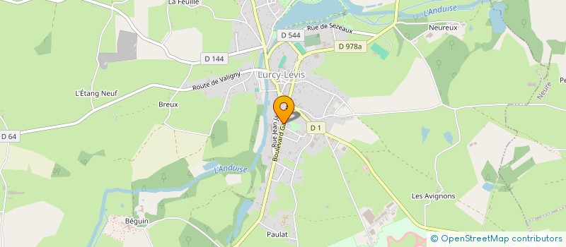 localisation de l'entreprise MADAME ISABELLE ROLLAND  LURCY-LEVIS