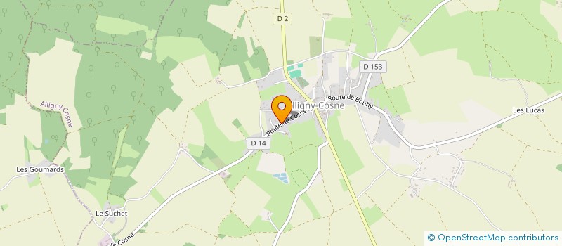localisation de l'entreprise MADAME ISABELLE ROLLAND à ALLIGNY-COSNE