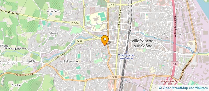 localisation de l'entreprise MADAME ISABELLE ROLLET à VILLEFRANCHE-SUR-SAONE
