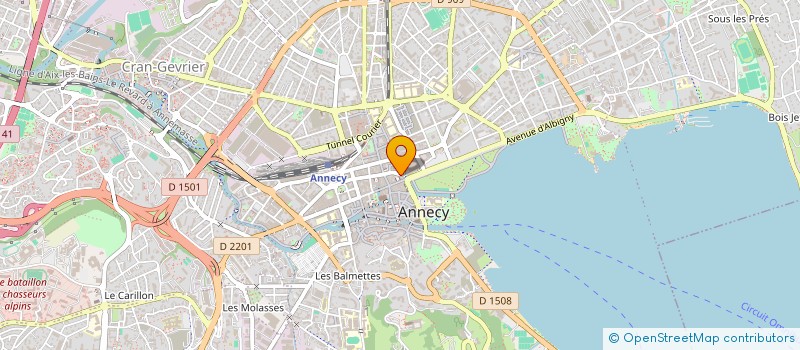 localisation de l'entreprise MADAME ISABELLE ROMANEL à ANNECY