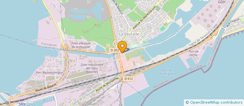 localisation de l'entreprise MADAME ISABELLE RONCATO à FRONTIGNAN