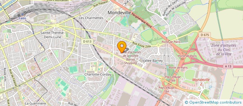 localisation de l'entreprise MADAME ISABELLE ROSSIGNOL  MONDEVILLE