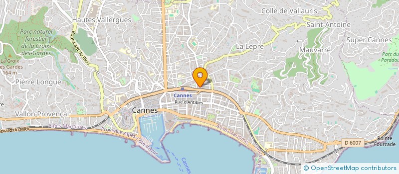 localisation de l'entreprise MADAME ISABELLE ROSSIGNOL à CANNES