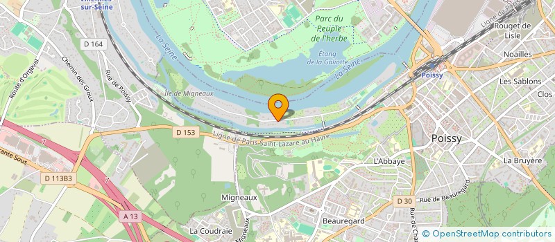 localisation de l'entreprise MADAME ISABELLE ROUCHY à POISSY