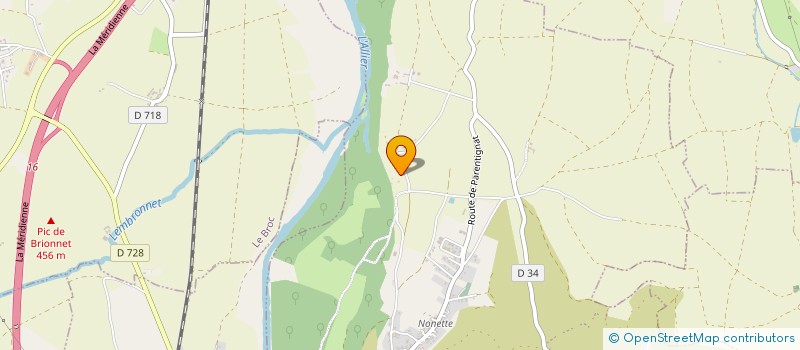 localisation de l'entreprise MADAME ISABELLE ROUGERIE  NONETTE-ORSONNETTE